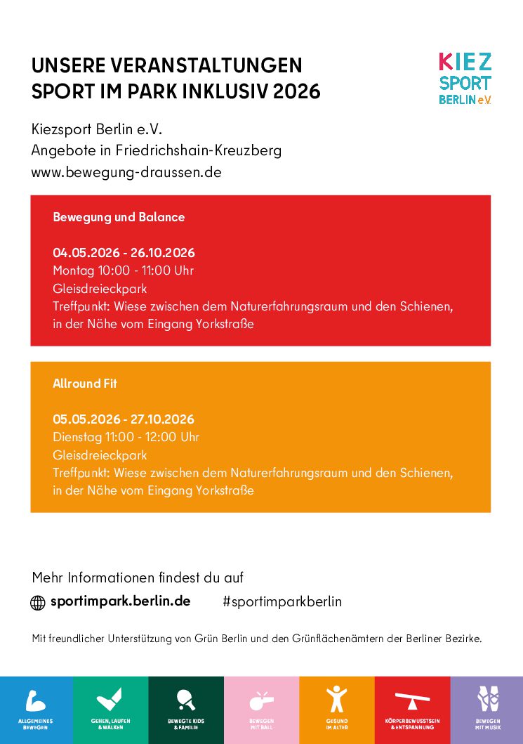 Sport im Park: Kiezsport Berlin e.V.