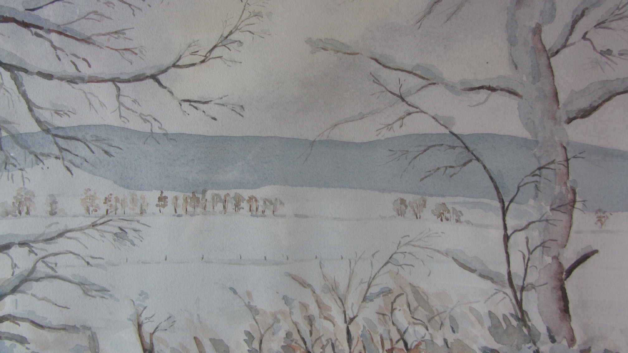 Gemälde Winterlandschaft