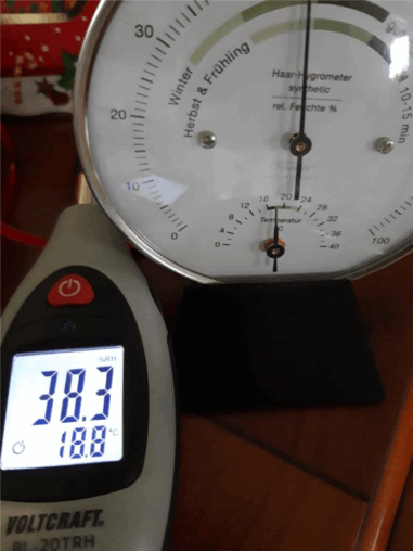 Raumthermometer und Messgerät für Luftfeuchtigkeit